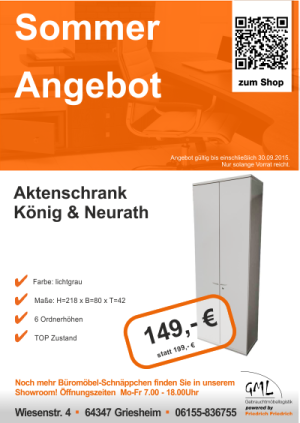 Büroschrank von König+Neurath günstig und bundesweit online bestellen 